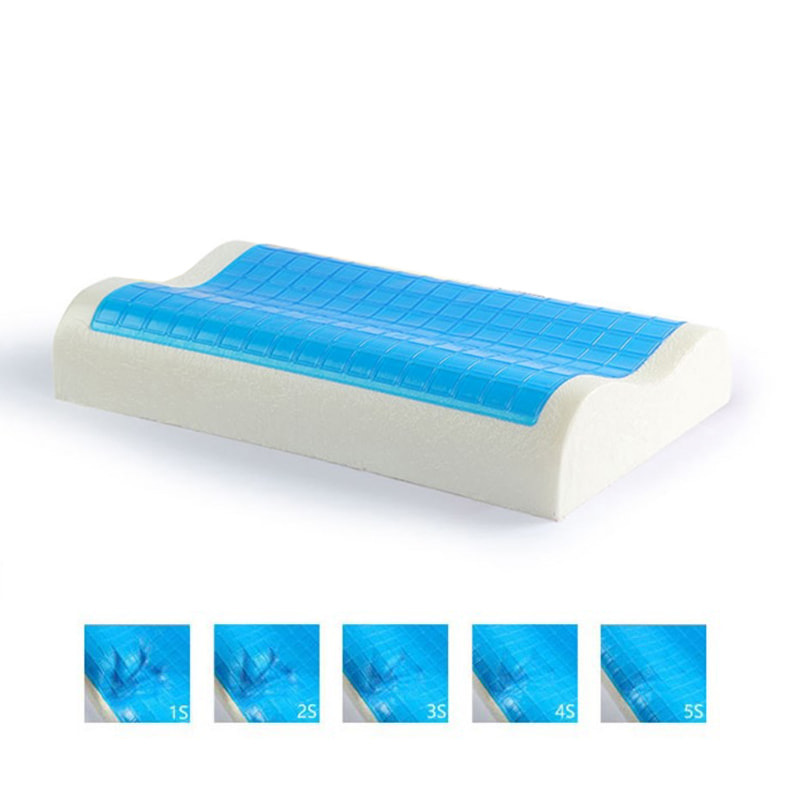 Polyester Fiber Cover Gel Memory Foam High And Low Pillow